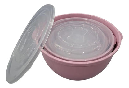 Conjunto Organizadores Bowl Plástico 5 Peças Premium  Multiuso para Cozinha