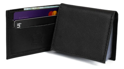 Carteira Masculina Couro Legítimo Estilo Vintage Slim Porta Cartões e CNH