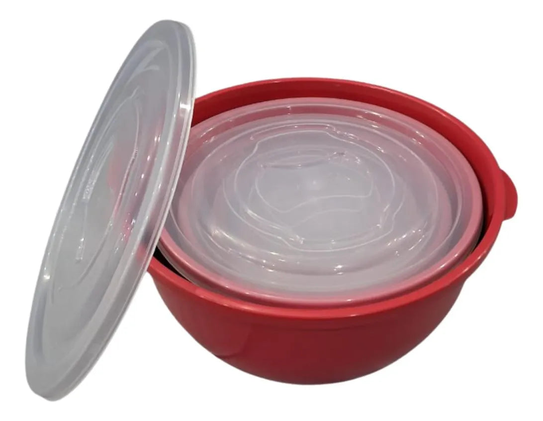 Conjunto Organizadores Bowl Plástico 5 Peças Premium  Multiuso para Cozinha