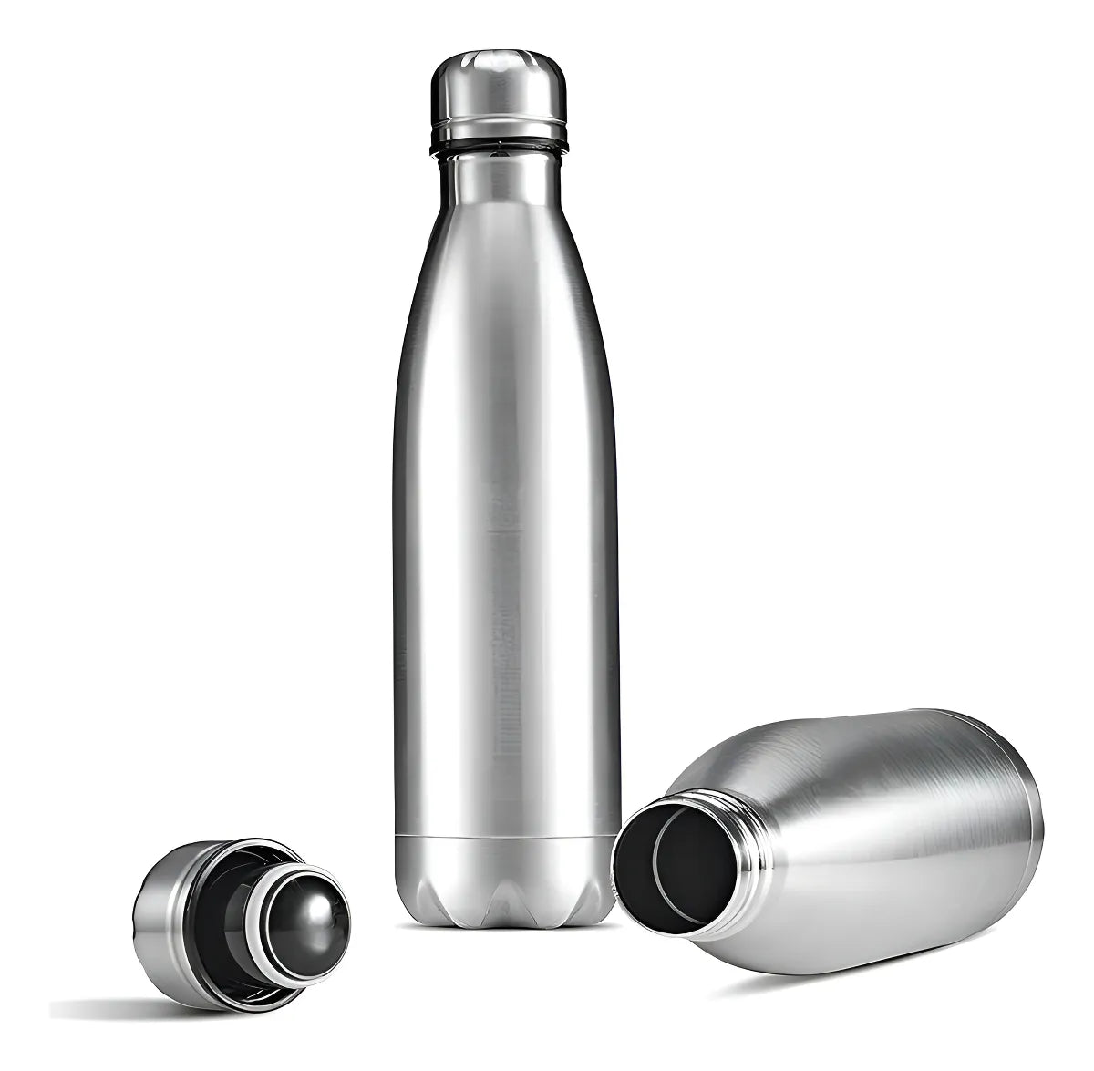 Garrafa Térmica de Aço Inox 750ml – Mor Academia com Tampa Vedada