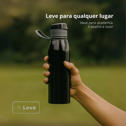 Garrafa Esportiva de Alumínio 650ml — Leve, prática e durável