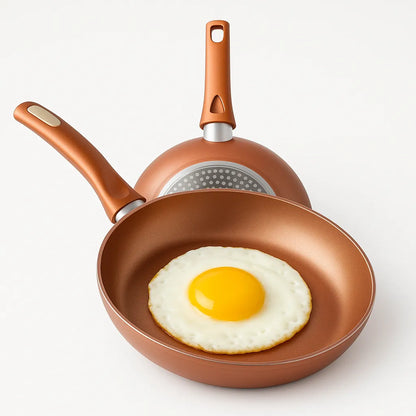 Frigideira Antiaderente Cerâmica 21cm Cobre Premium Sem Óleo