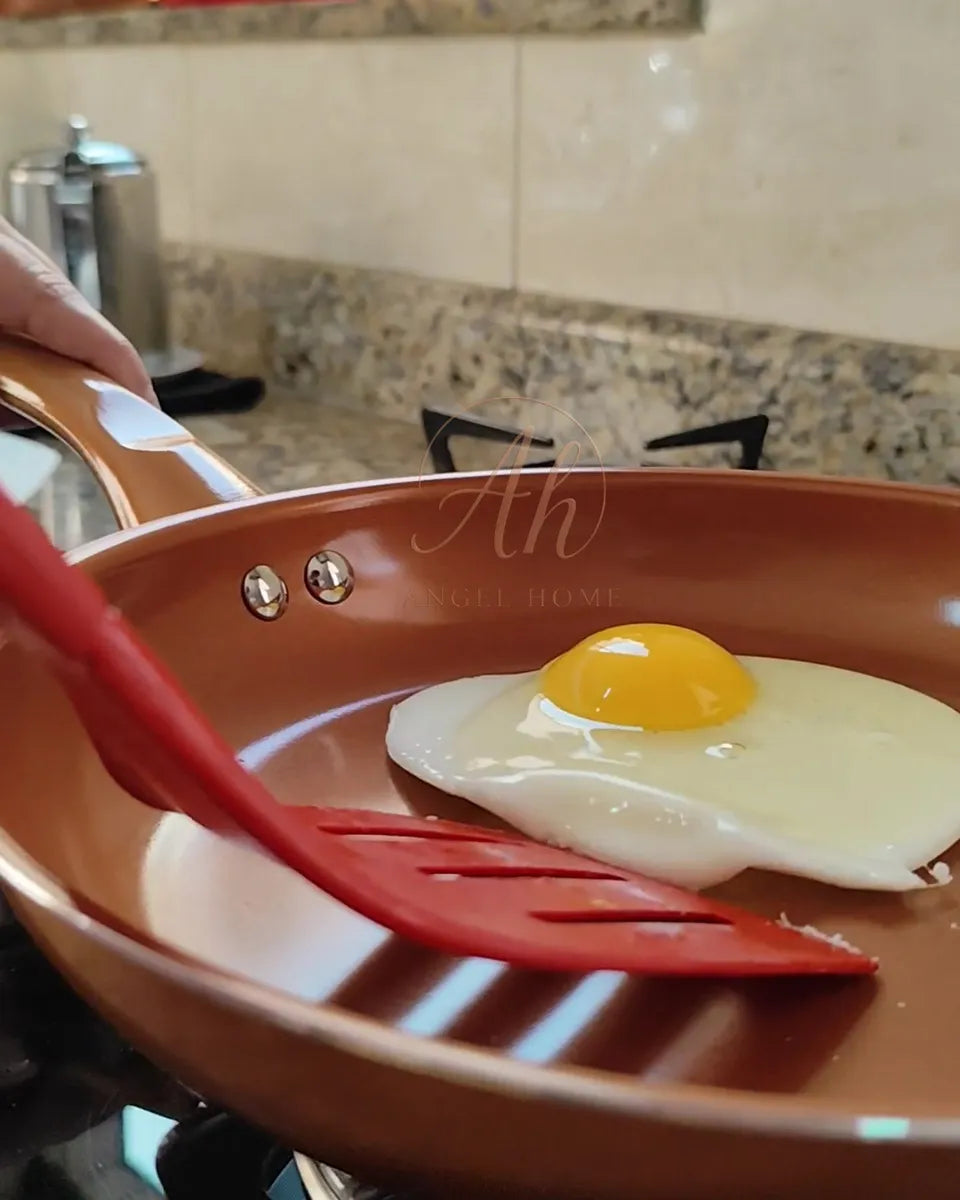Frigideira Antiaderente Cerâmica 21cm Cobre Premium Sem Óleo