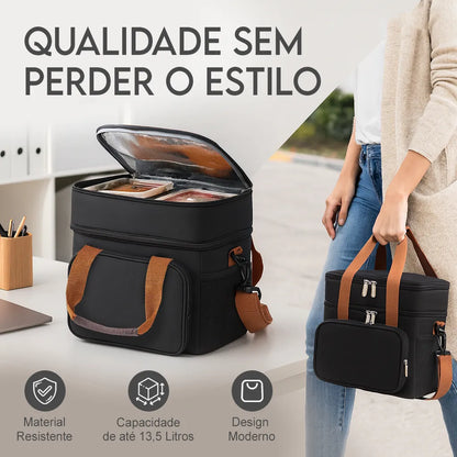 Bolsa Térmica Premium 13,5L Impermeável Para Marmita – Conserva por Horas