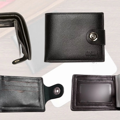 Carteira Masculina Couro Legítimo com Fecho | Porta Cartões, CNH e Dinheiro | Modelo Premium Completo
