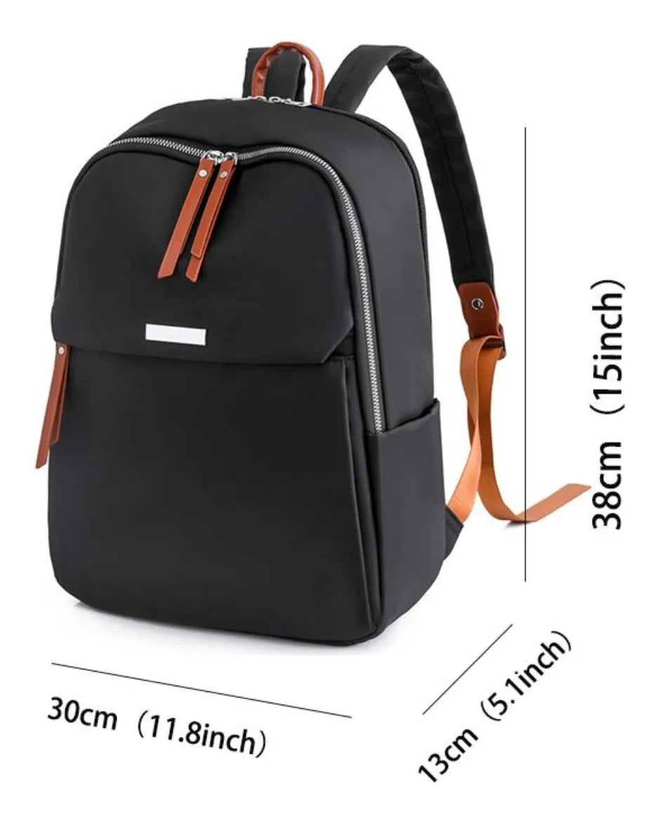 Mochila Feminina de Couro Sintético Premium 👜 Moderna, Elegante e Confortável para Faculdade, Trabalho e Passeios