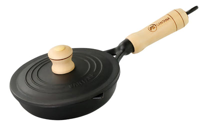 Frigideira 14 cm em Ferro Fundido com Tampa – Egg Pan Premium
