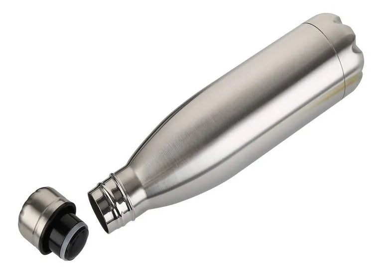Garrafa Térmica de Aço Inox 750ml – Mor Academia com Tampa Vedada