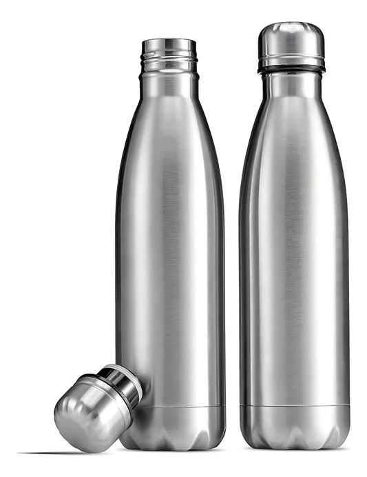 Garrafa Térmica de Aço Inox 750ml – Mor Academia com Tampa Vedada