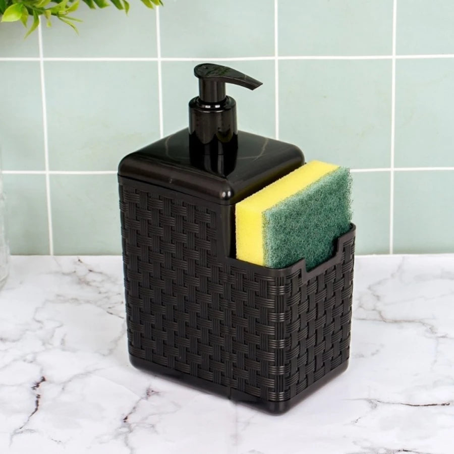 Kit Completo para Cozinha 4 em 1 Escorredor + Lixeira 5L + Porta Detergente + Rodinho – Design Moderno