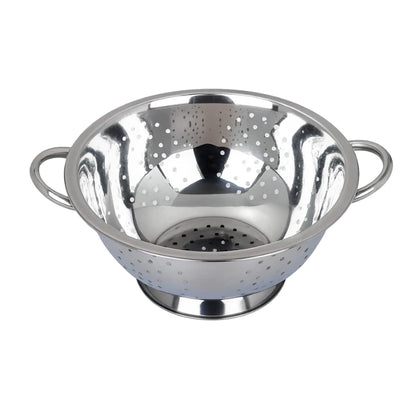 Escorredor de Massas e Alimentos em Aço Inox 24cm 🍝 Resistente, Moderno e Prático para Cozinha